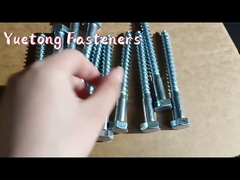 المباني المجلفنة Din571 رأس عرافة برغي خشب أبيض مطلي بالزنك