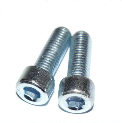 أجهزة التثبيت Hex Socket bolt الكربون الفولاذ الزنك الأبيض الصف 8.8 الخيط الكامل DIN 912