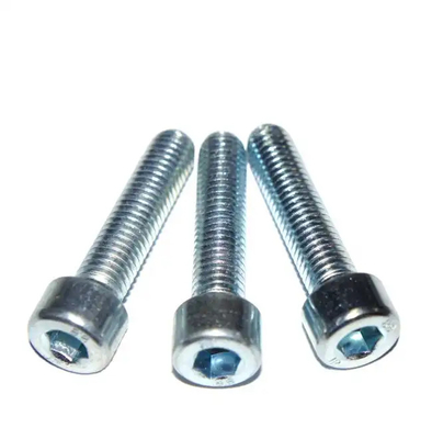 أجهزة التثبيت Hex Socket bolt الكربون الفولاذ الزنك الأبيض الصف 8.8 الخيط الكامل DIN 912