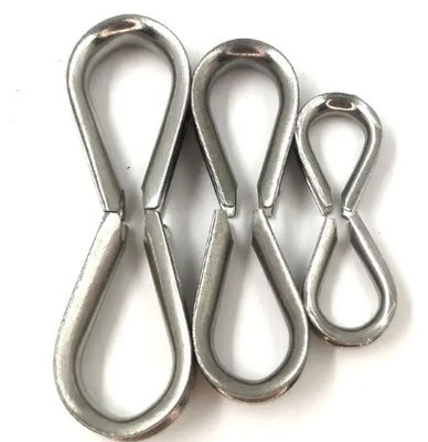 حبل سلكي من الفولاذ المقاوم للصدأ من الدرجة البحرية الإصبع الأوروبي التجاري من نوع M8