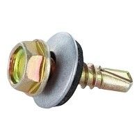 لون الحديد الزنك هيكساجونال حفر الذيل الذاتية النقر المسمار Dovetail