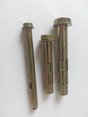 السحابات 1/4 كم مرساة البراغي M24 الكربون الصلب الأصفر الزنك