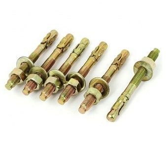 إسفين M12x100 من خلال الترباس مرساة الصلب الكربوني